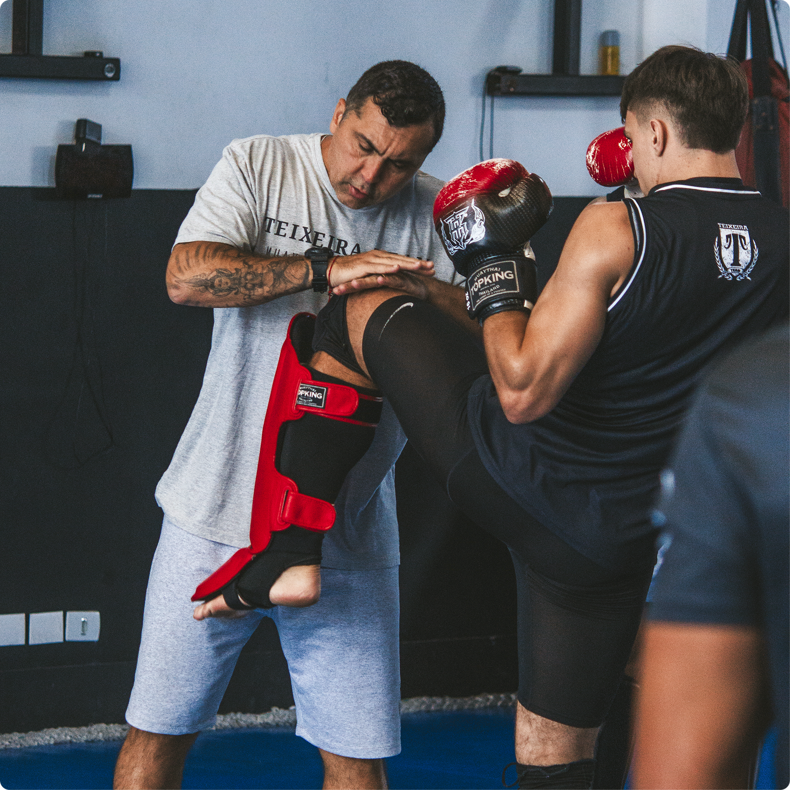 Treino de Muay Thai na Teixeira Team