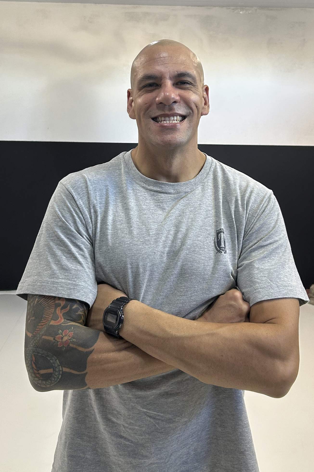 Professor Frank Malko, campeão brasileiro de Kickboxing e Muay Thai com 27 anos de experiência